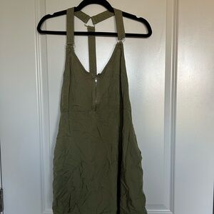 RVCA Olive Green  Zipper Front Dress